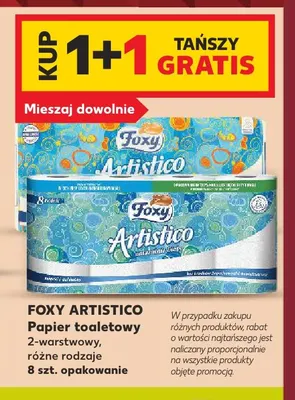 Papier toaletowy 2-warstwowy Foxy Artistico promocja w Kaufland