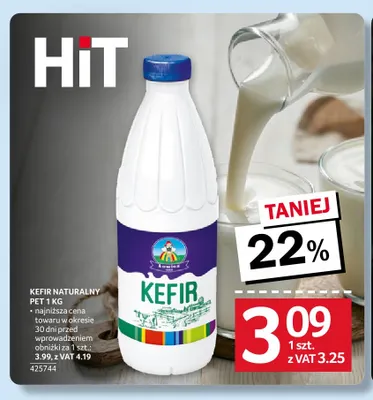Kefir naturalny Łowicz promocja w Selgros