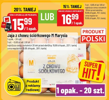 Jaja z chowu ściółkowego M promocja w POLOmarket