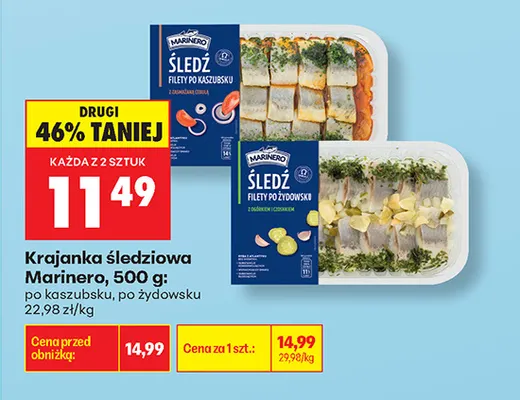Krajanka śledziowa po kaszubsku Marinero promocja w Biedronka