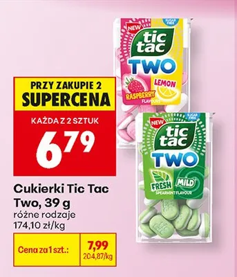 Cukierki Tic Tac Two Fresh Mild promocja w Biedronka