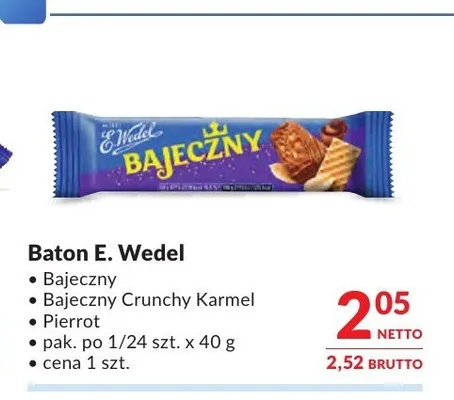 Baton E. Wedel Bajeczny Crunchy Karmel promocja w Makro