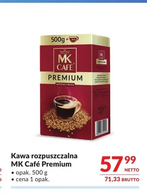 Kawa rozpuszczalna MK Café Premium promocja w Makro