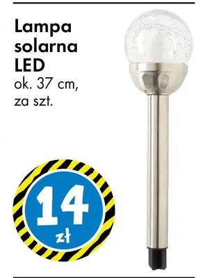 Lampa solarna LED promocja w Tedi