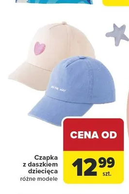 Czapka z daszkiem dziecięca promocja w Carrefour