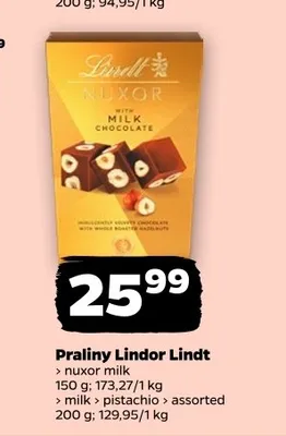 Praliny Lindor Assorted Lindt promocja w Netto