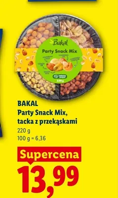 Mieszanka przekąsek Bakal Party Snack Mix tacka promocja w Lidl