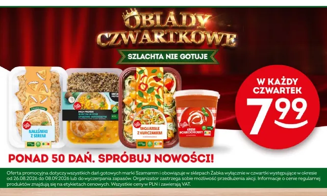 Tagliatelle z kurczakiem Szamamm promocja w Żabka