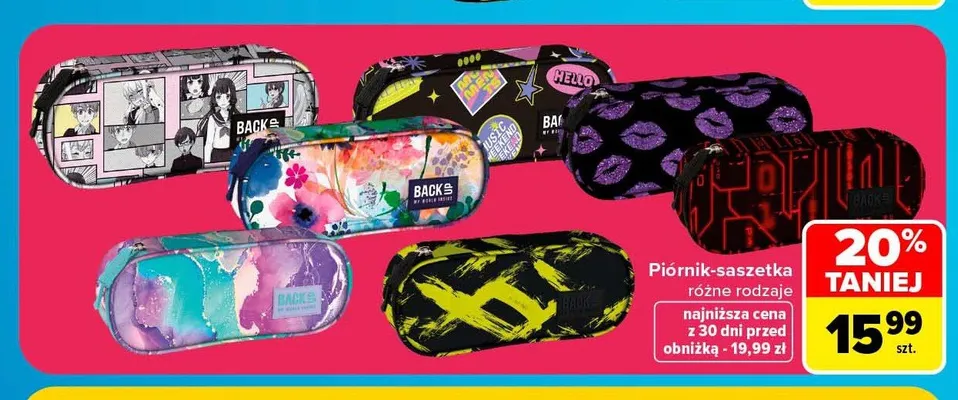 Piórnik-saszetka BackUP promocja w Carrefour Market