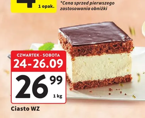 Ciasto WZ promocja w Intermarche