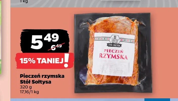 Pieczeń rzymska Stół Sołtysa promocja w Netto