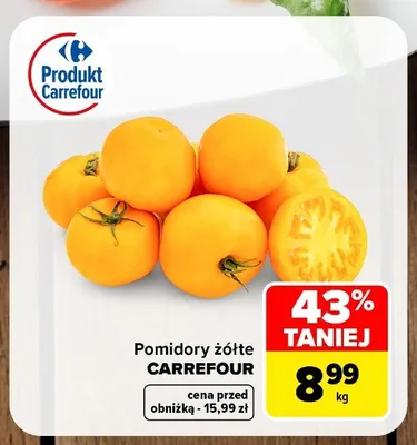 Pomidory żółte Carrefour promocja w Carrefour