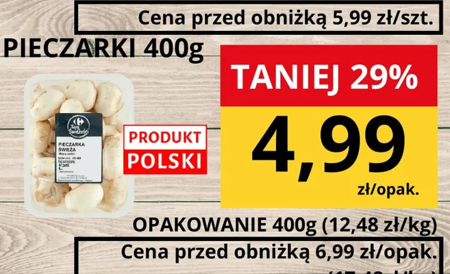Pieczarki promocja w Supeco