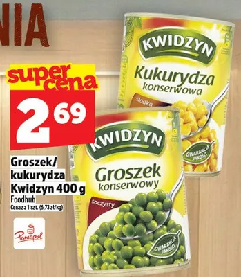Groszek/kukurydza Kwidzyn promocja w TOPAZ