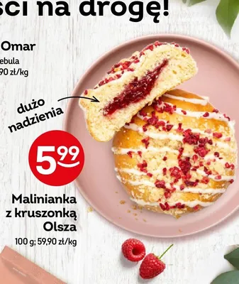 Malinianka z kruszonką Olsza promocja w Żabka