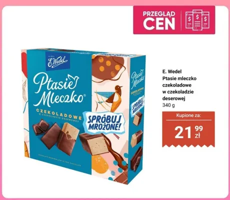 Ptasie mleczko czekoladowe w czekoladzie deserowej promocja w Biedronka
