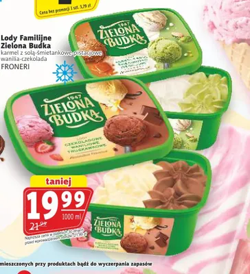 Lody Familijne Zielona Budka wanilia czekolada promocja w Prim Market