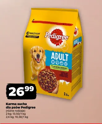 Karma sucha dla psów Pedigree 2,6 kg promocja w Netto