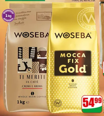 Kawa ziarnista Ti Meriti Crema e Aroma Woseba promocja w Dino