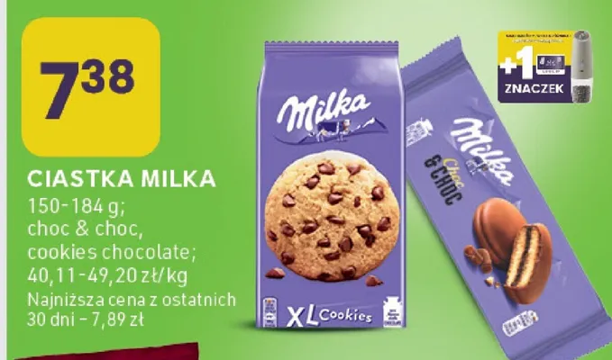 Ciastka Milka cookies chocolate promocja w Stokrotka