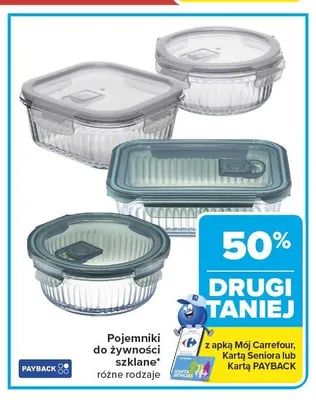 Pojemniki do żywności szklane promocja w Carrefour