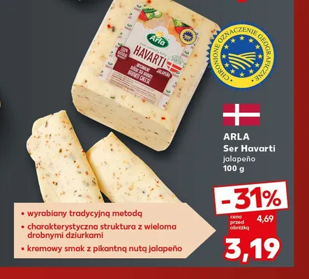 Ser Havarti jalapeño Arla promocja w Kaufland