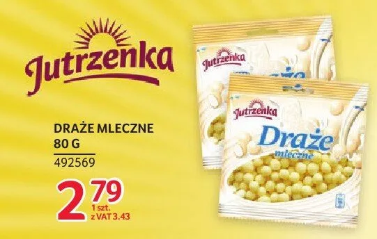 Draże mleczne Jutrzenka promocja w Selgros