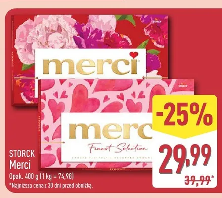 Czekoladki STORCK Merci promocja w Aldi