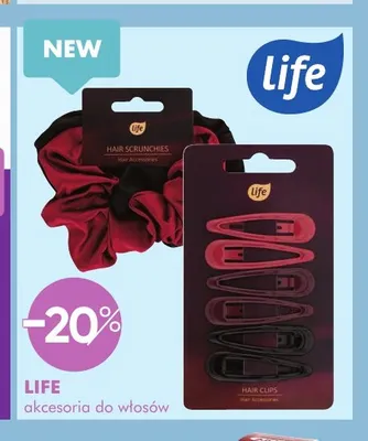Akcesoria do włosów Life promocja w Super-Pharm