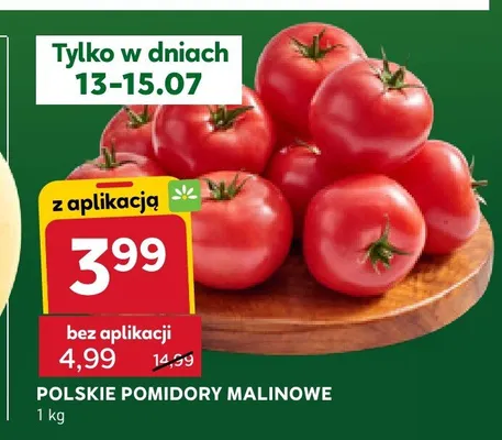 Pomidory malinowe polskie promocja w Stokrotka
