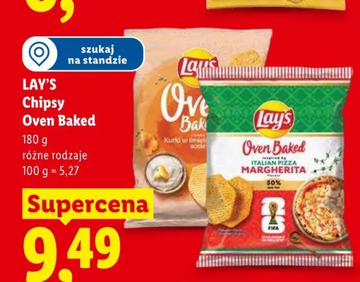 Chipsy Lay's Oven Baked o smaku kurki w śmietanowym sosie promocja w Lidl