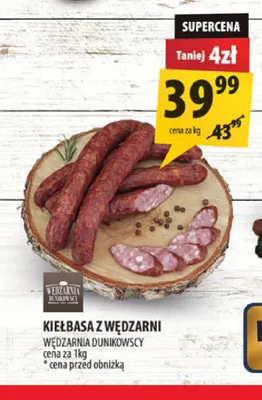 Kiełbasa z Wędzarni Dunikowscy promocja w Arhelan