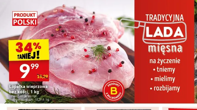 Łopatka wieprzowa bez kości polska promocja w Twój Market