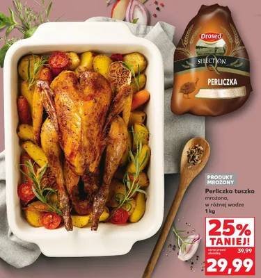 Perliczka tuszka mrożona, w różnej wadze promocja w Kaufland