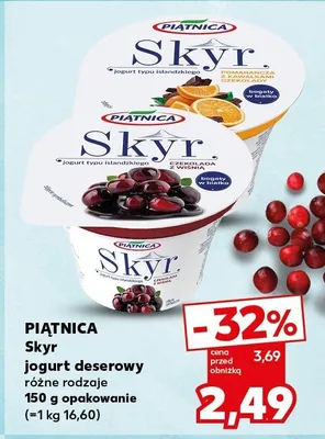 Skyr jogurt deserowy różne rodzaje promocja w Kaufland