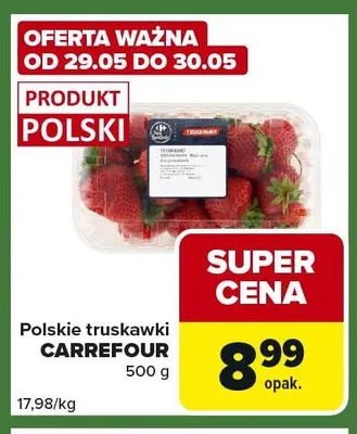 Polskie truskawki CARREFOUR promocja w Carrefour Express