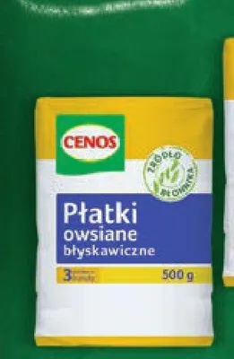 Płatki owsiane błyskawiczne Cenos promocja w Stokrotka