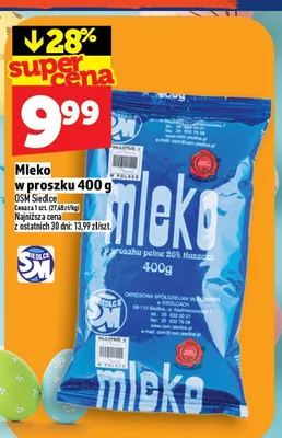 Mleko w proszku 400g promocja w TOPAZ