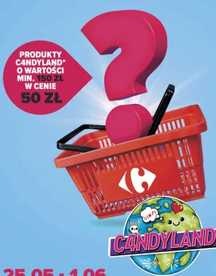 Koszyk niespodzianka C4NDYLAND promocja w Carrefour