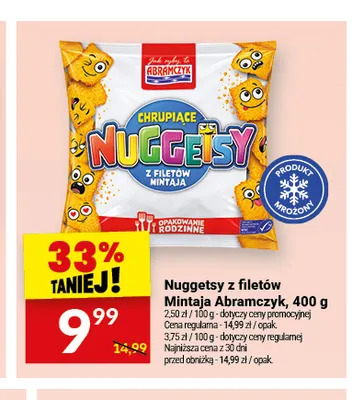 Nuggetsy z filetów mintaja Abramczyk promocja w Twój Market