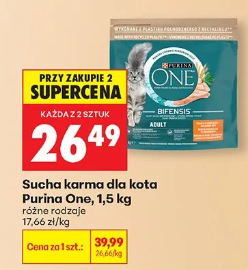 Sucha karma dla kota różne rodzaje promocja w Biedronka