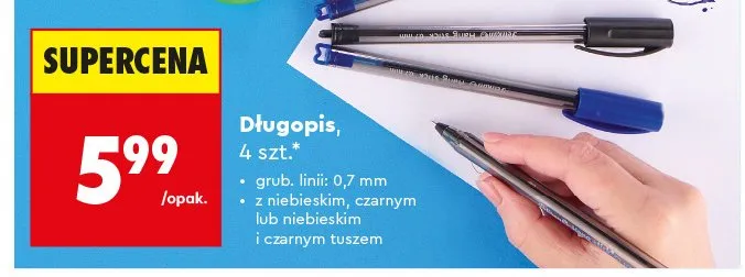 Długopisy Pelikan 4-pak promocja w Biedronka