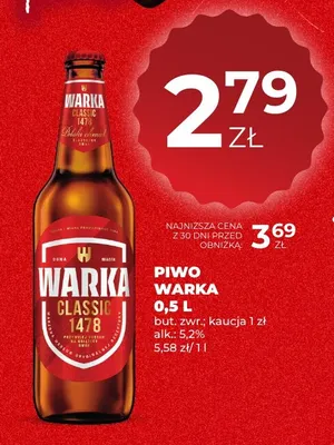 Piwo Warka promocja w Duży Ben