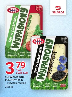 Ser Wypasiony w plastrach pomidor z bazylią Mlekovita promocja w Selgros