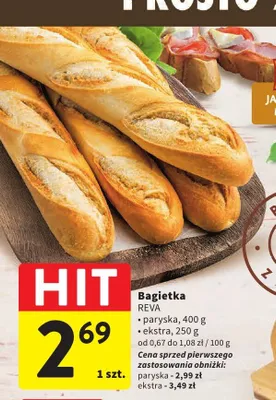 Bagietka paryska Reva promocja w Intermarche