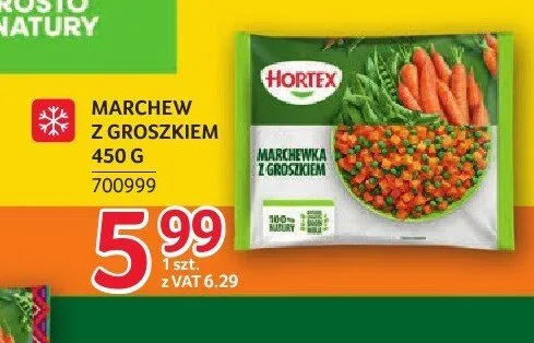 Marchew z groszkiem Hortex promocja w Selgros