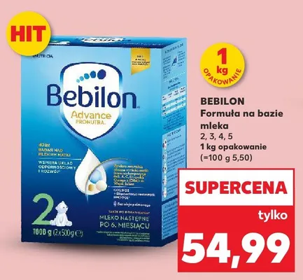 Formuła na bazie mleka 2, 3, 4, 5 promocja w Kaufland