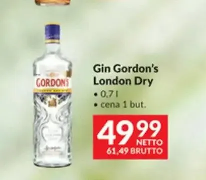 Gin Gordon's London Dry promocja w Makro