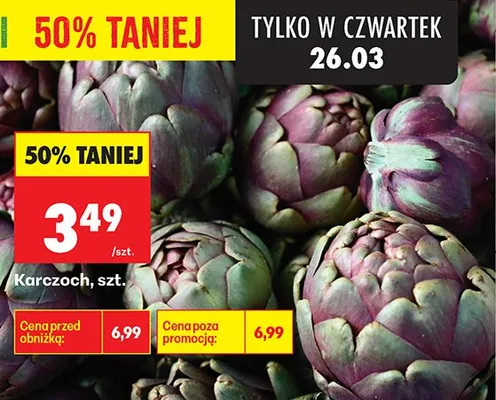 Karczoch sztuka promocja w Biedronka