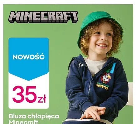 Bluza chłopięca Minecraft promocja w Pepco